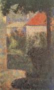 Georges Seurat Houses at Le Raincy Sweden oil painting artist